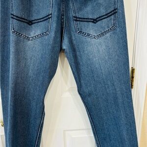 Ah Rok y2k denin Wide Leg Work Men's Blue Bootcut Jeans Size 32 waist 30 Inseam